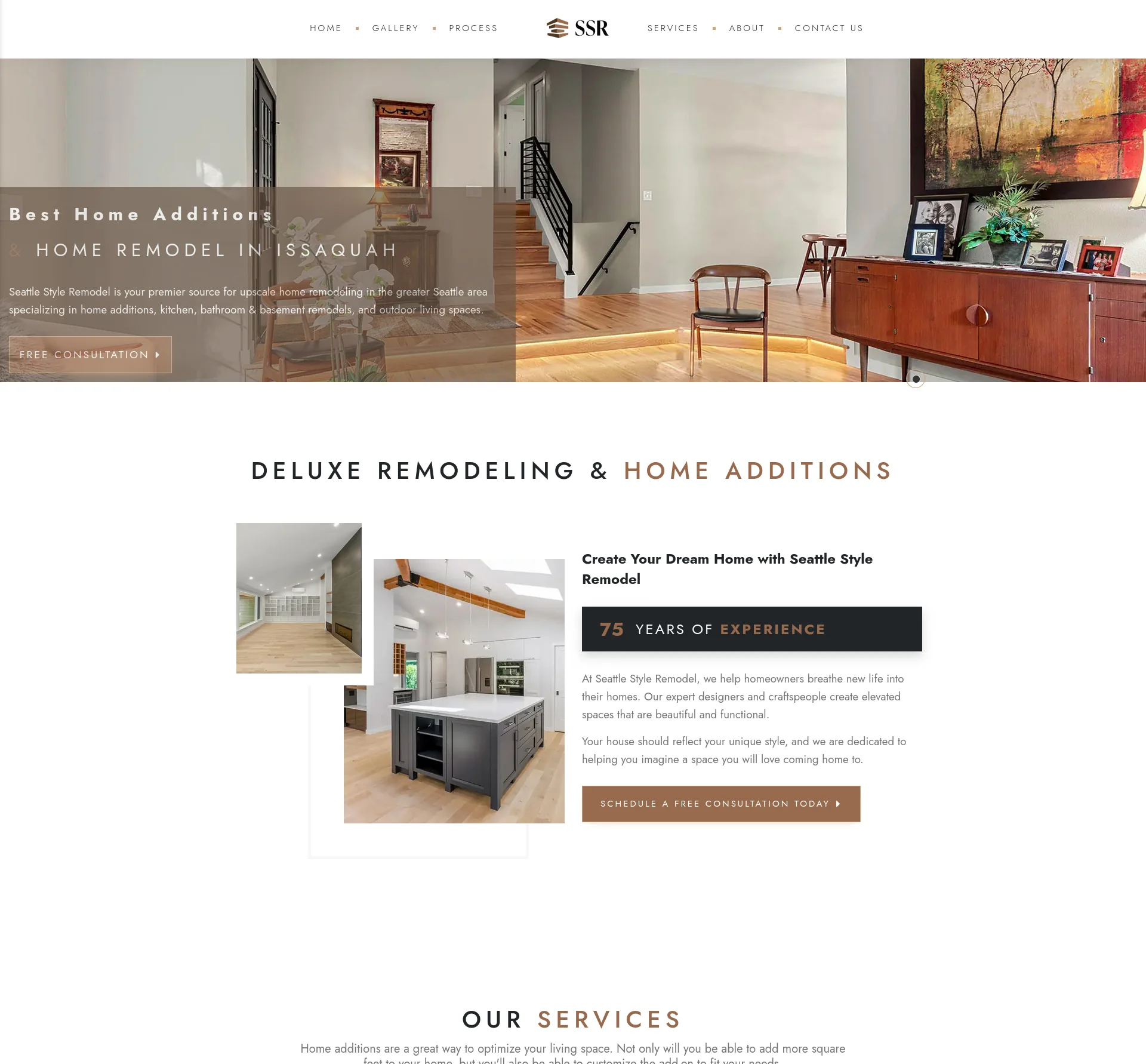 Seattle Style Remodel Website Screenshot