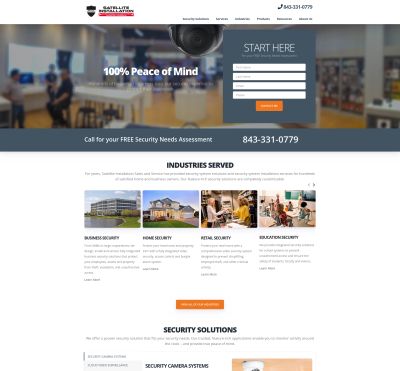 Satellite Installation website preview